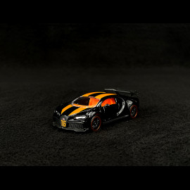 Bugatti Chiron Pur Sport Racing Sports Premium Showbox Black / Orange 1/59 Majorette 212052793STB