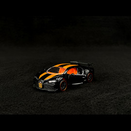 Bugatti Chiron Pur Sport Racing Sports Premium Showbox Black / Orange 1/59 Majorette 212052793STB