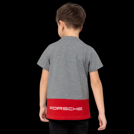 Kids Porsche T-Shirt Ecusson Grey Melange WAP206RESS