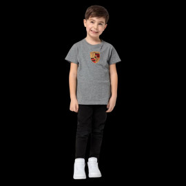 Kids Porsche T-Shirt Ecusson Grey Melange WAP206RESS