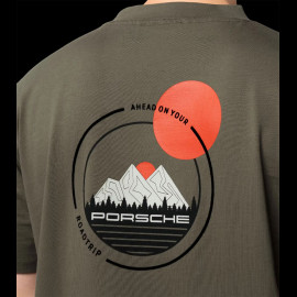 Porsche T-shirt AHEAD Olive Green WAP307SAHD - men