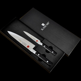 Box of 2 Kasumi knives Chef 20 cm and Office 12 cm Masterpiece MP1102