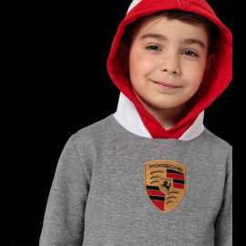 Kids Porsche Sweatshirt Crest Gray Melange WAP205RESS