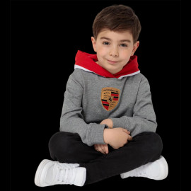 Kids Porsche Sweatshirt Crest Gray Melange WAP205RESS