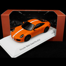 Porsche 991 Carrera S Grand Prix Tennis Stuttgart 2016 orange 1/43 Spark WAX02020026