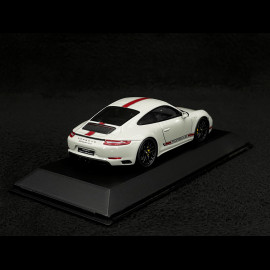 Porsche 911 Carrera GTS type 991 Mk II crayon grey / red stripes 1/43 Spark WAX02020055