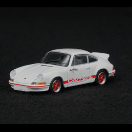 Porsche 911 Carrera RS 2.7 1973 Grand Prix White / Red Stripes 1/64 Mini GT MGT00612-L