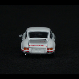 Porsche 911 Carrera RS 2.7 1973 Grand Prix White / Red Stripes 1/64 Mini GT MGT00612-L