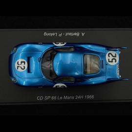 CD Peugeot SP66 N° 52 24h Le Mans 1966 1/43 Spark S4596