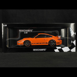 Porsche 911 GT3 RS Type 997 2007 Lava Orange 1/18 Minichamps 155062122