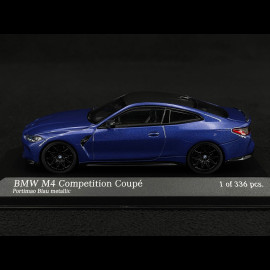 BMW M4 2020 Portimao Blue 1/43 Minichamps 410020125