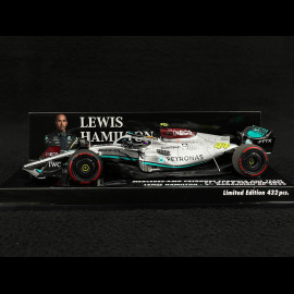 Lewis Hamilton Mercedes-AMG W13 n° 63 2nd GP Hungary 2022 F1 1/43 Minichamps 417221344