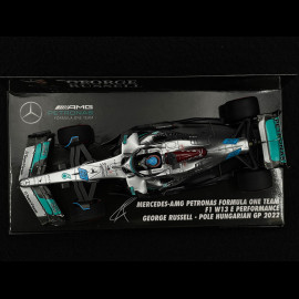 George Russell Mercedes-AMG W13 n° 63 Pole Position GP Hongrie 2022 F1 1/43 Minichamps 417223163