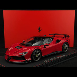 Ferrari SF90 XX Stradale 2024 Red Rosso Corsa 1/18 BBR Models P18237C