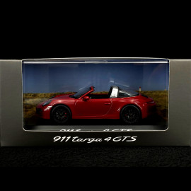 Porsche 911 type 991 Targa 4 GTS 2017 Carmine Red 1/43 Spark WAX02020078