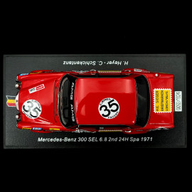 Mercedes-AMG 300 SEL 6.8 n° 35 2nd 24h Spa 1971 1/43 Spark 100SPA08