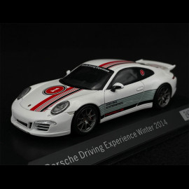 Porsche 911 Carrera 4S Aerokit Type 991 Porsche Driver Experience Winter 2014 White 1/43 Spark WAX20130023