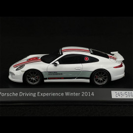 Porsche 911 Carrera 4S Aerokit Type 991 Porsche Driver Experience Winter 2014 White 1/43 Spark WAX20130023