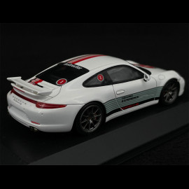 Porsche 911 Carrera 4S Aerokit Type 991 Porsche Driver Experience Winter 2014 White 1/43 Spark WAX20130023
