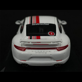 Porsche 911 Carrera 4S Aerokit Type 991 Porsche Driver Experience Winter 2014 White 1/43 Spark WAX20130023