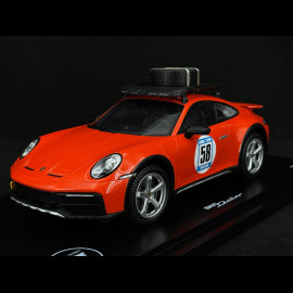 Porsche 911 Dakar Type 992 2023 Cagefighter Tribute Marathon London Sydney 1968 Orange 1/18 Spark WAP0210060SDAK