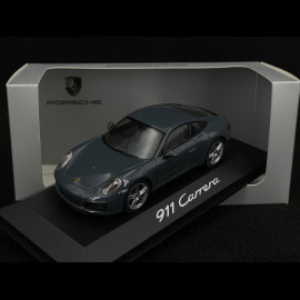 Porsche 911 Carrera type 991 phase II 2015 graphite blue 1/43 Herpa WAP0201160G