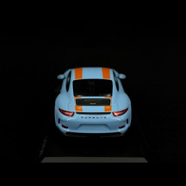 Porsche 911 R type 991 2016 gulf blue orange stripes 1/43 Minichamps 413066262