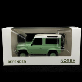 Land Rover Defender 1995 Green / White 1/43 Norev Jet Car 845106