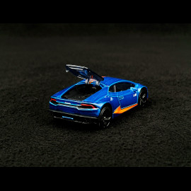 Lamborghini Huracan Premium cars Showbox Blau / Orange 1/59 Majorette 212052790SMO