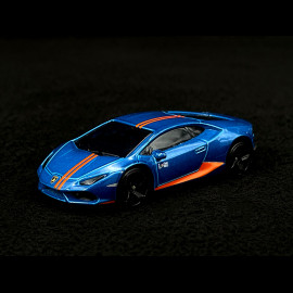 Lamborghini Huracan Premium cars Showbox Blau / Orange 1/59 Majorette 212052790SMO