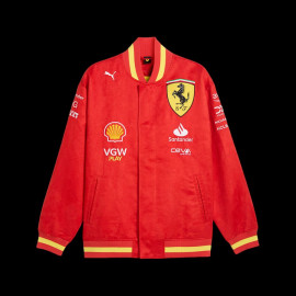 Ferrari Jacke F1 Team Varsity Leclerc Sainz Puma Rot 701227993-001