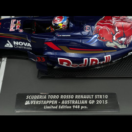 Max Verstappen Toro Rosso STR10 n° 33 First F1 GP Australia 2015 F1 1/18 Minichamps 117150033