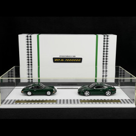 Set 1 000 000 1 Million Porsche 911 1963 - 2017 Irish green 1/43 Spark WAX02400003