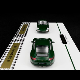 Set 1 000 000 1 Million Porsche 911 1963 - 2017 Irish green 1/43 Spark WAX02400003