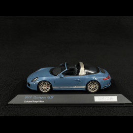 Porsche 991 Targa 4S Exclusive Design Edition 2016 Aetnablau 1/43 Spark WAX02020028 