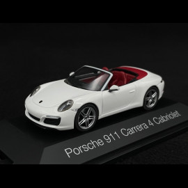 Porsche 911 Carrera 4 Cabriolet Type 991 2016 Weiß 1/43 Herpa 71116