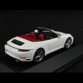 Porsche 911 Carrera 4 Cabriolet Type 991 2016 Weiß 1/43 Herpa 71116