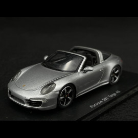 Porsche 991 Targa 4S 2015 silbergrau 1/43 Spark S4934