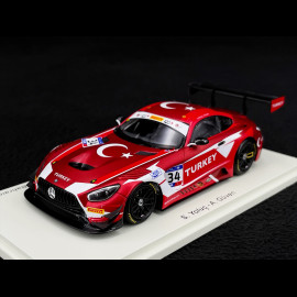 Mercedes-AMG GT3 n° 34 Sieger FIA GT Nations Cup Bahrain 2018 Team Turkey 1/43 Spark S6300