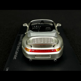 Porsche 911 type 993 Turbo Cabriolet silbergrau metallic 1/43 Schuco 450887900