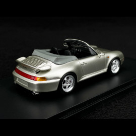 Porsche 911 type 993 Turbo Cabriolet silbergrau metallic 1/43 Schuco 450887900