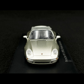 Porsche 911 type 993 Turbo Cabriolet silbergrau metallic 1/43 Schuco 450887900