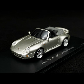 Porsche 911 type 993 Turbo Cabriolet silbergrau metallic 1/43 Schuco 450887900