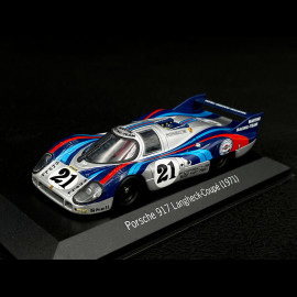 RARE - Hand-Signed by Norbert Singer - Porsche 917 LH Le Mans 1971 n° 21 Martini Larousse Elford 1/43 Minichamps WAP02004397
