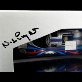 RARE - Hand-Signed by Norbert Singer - Porsche 917 LH Le Mans 1971 n° 21 Martini Larousse Elford 1/43 Minichamps WAP02004397
