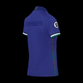 Porsche polo shirt Martini Racing Collection 917 quilted Blue / Green WAP921LMRH - women