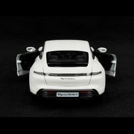 Porsche Taycan Turbo S 2019 Carrara white 1/24 Bburago 21098W