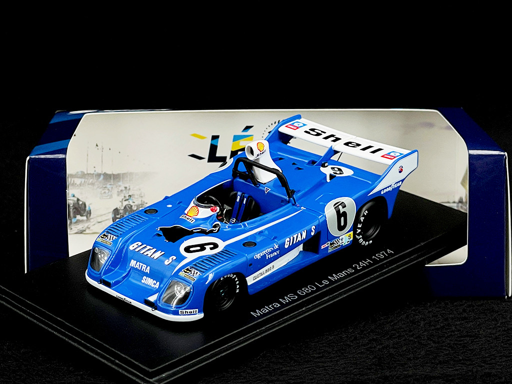 マトラMS680 1/43 spark Matra MS680 n° 6 24h Le Mans 1974 Jarier / Beltoise 1/43 Spark