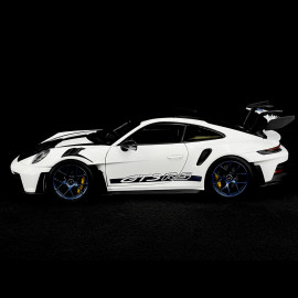 Porsche 911 GT3 RS Type 992 Pack Weissach 2022 White / Indigo Blue 1/18 Norev 187353