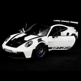 Porsche 911 GT3 RS Type 992 Pack Weissach 2022 White / Indigo Blue 1/18 Norev 187353